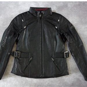 Harley Davidson Women's Leather Jacket Medium, Lined, Riding Gear